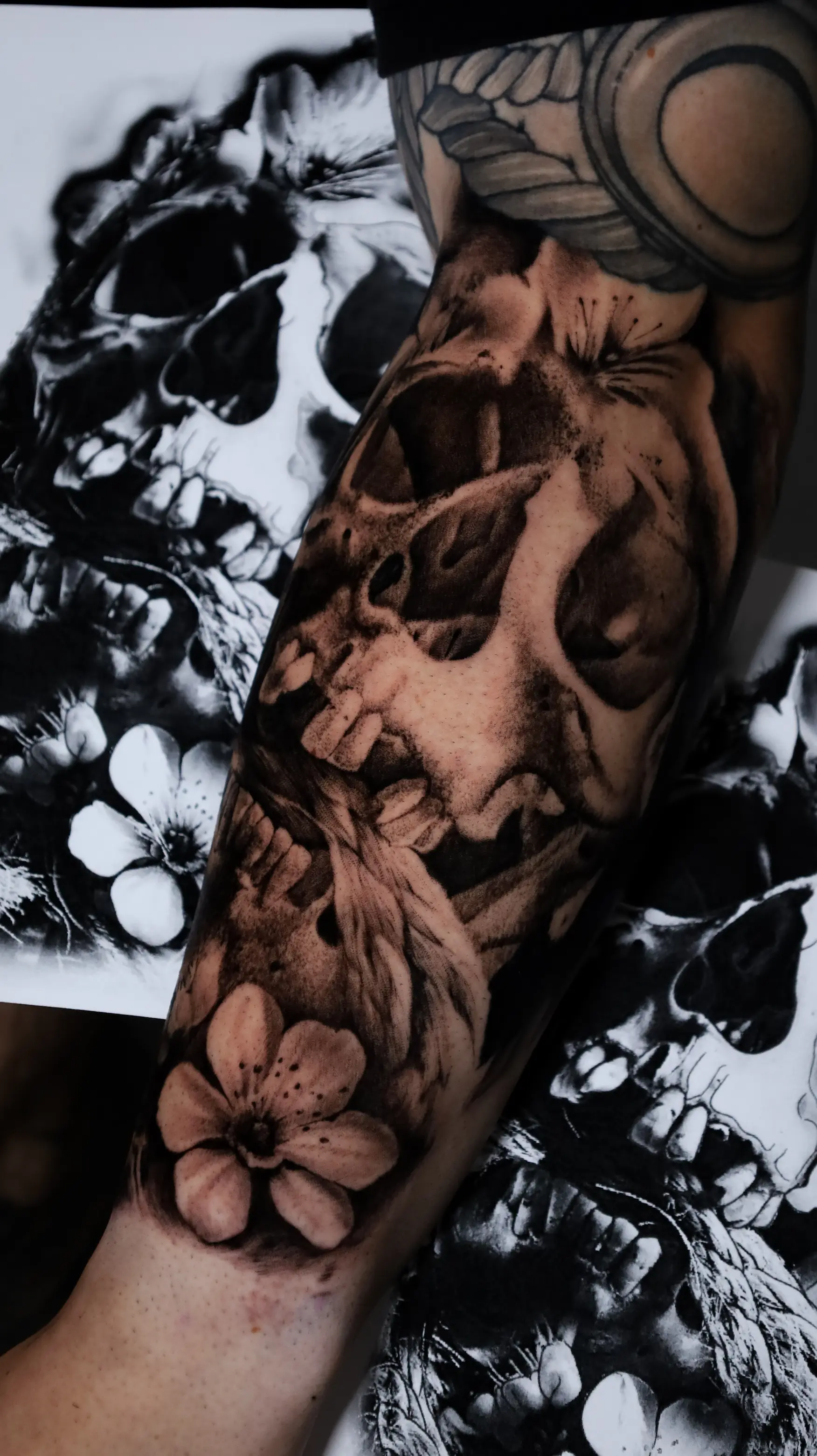 Black and grey realism tattoo by Taylor Tharp