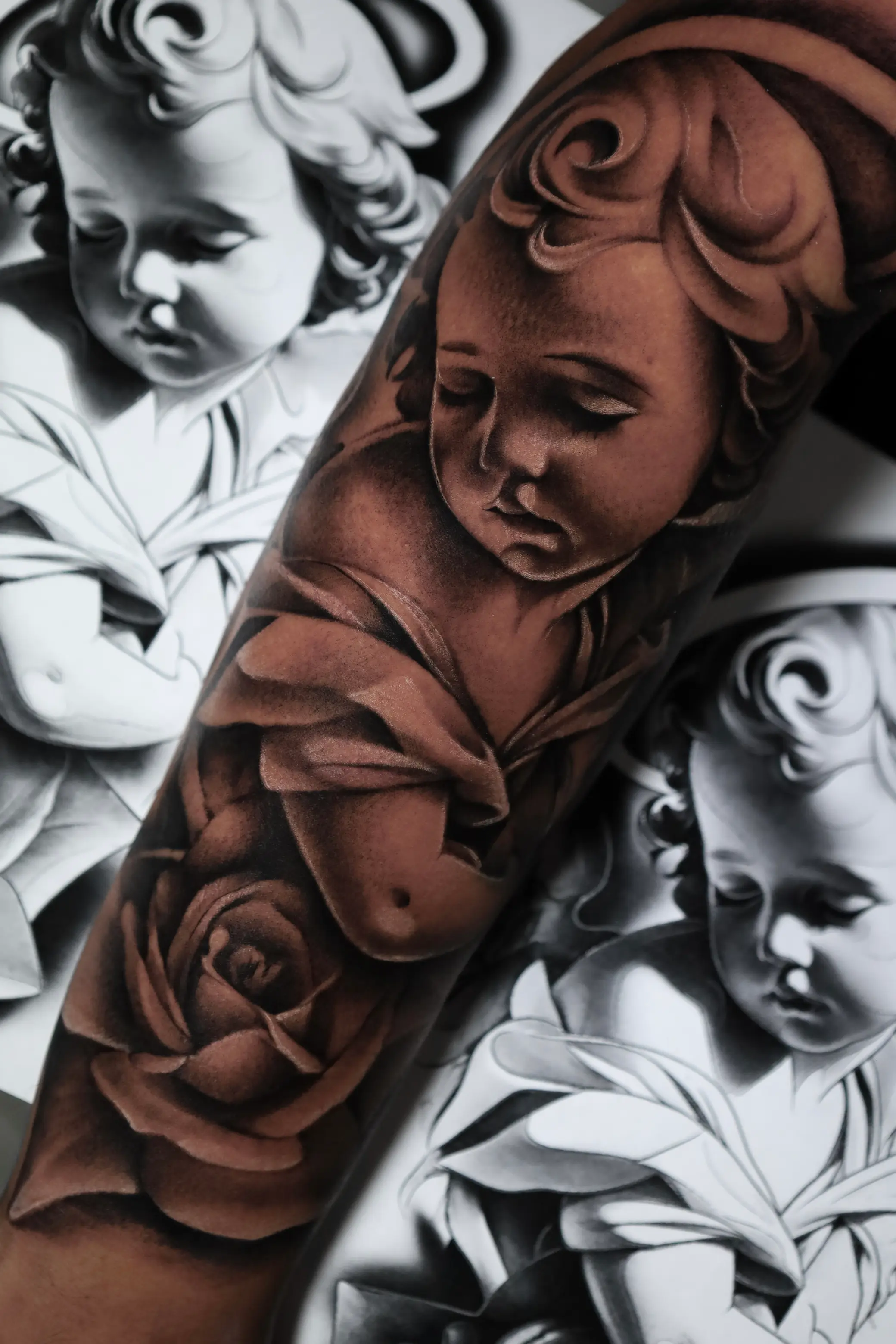 Black and grey realism tattoo by Taylor Tharp