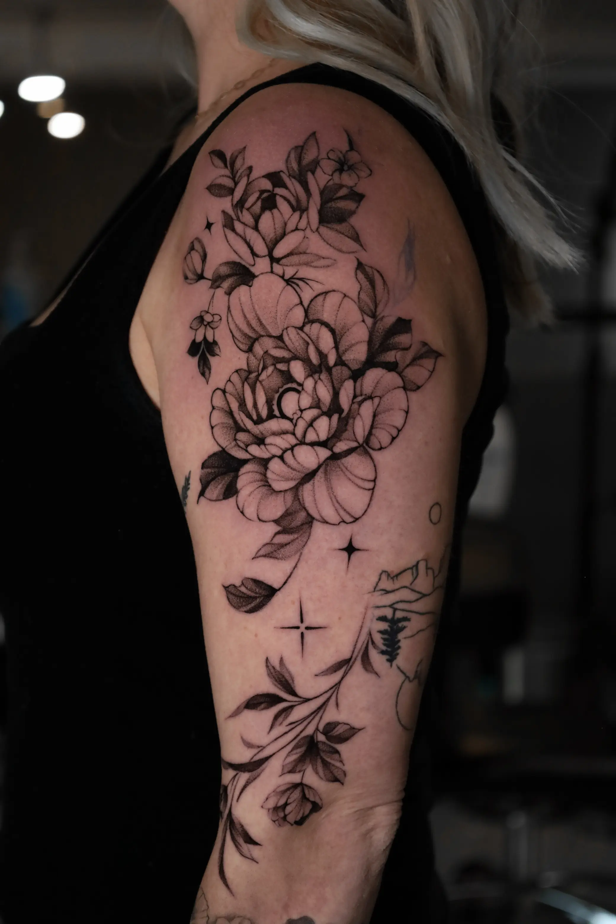 Black and grey realism tattoo by Taylor Tharp